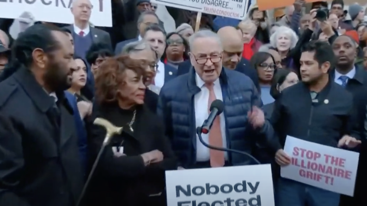 Chuck Schumer yelling