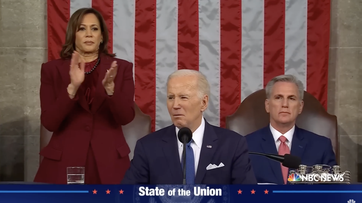 Then-President Joe Biden delivers a State of the Union speech